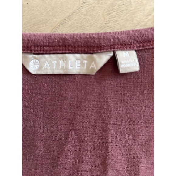 Athleta Tank Top Womens Size M Yoga Top Light Plum Textured - Picture 5 of 5